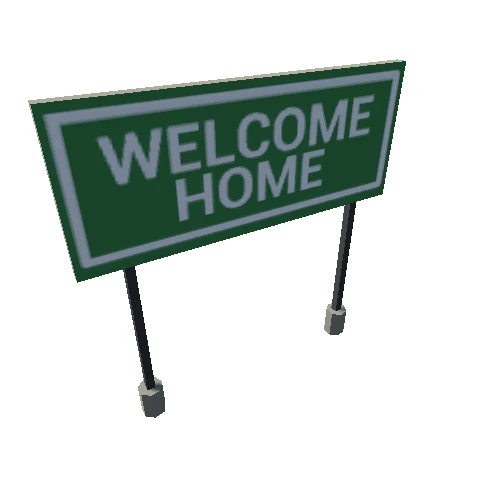 Sign - Welcome home